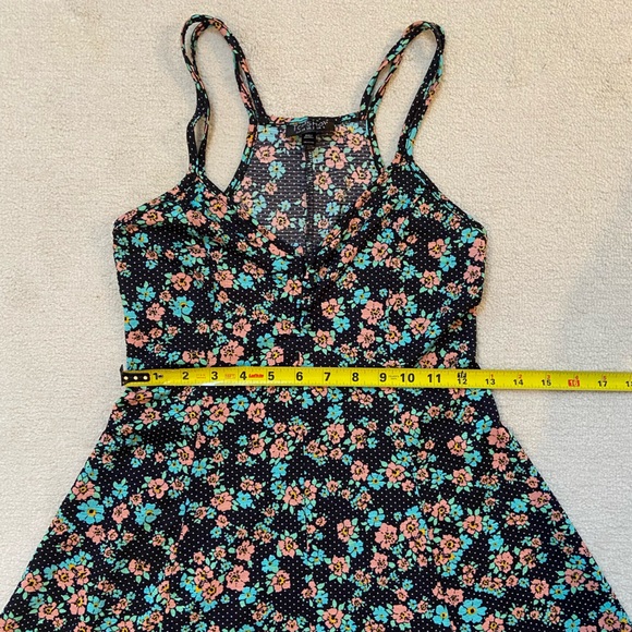 Topshop stretchy flower dress US 2 - Picture 4 of 5